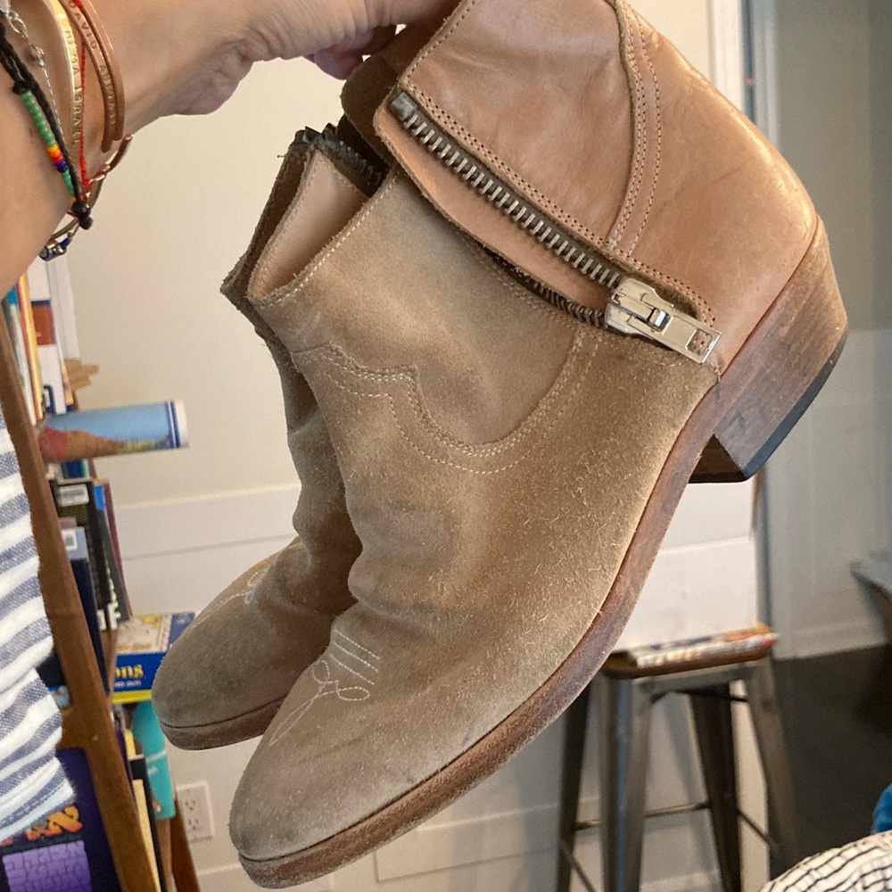 Golden Goose Viand Tan Suede Ankle Boots - Picture 5 of 11